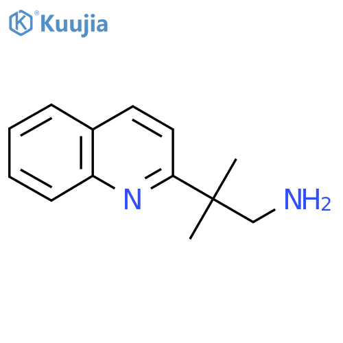 2-methyl-2-(quinolin-2-yl)propan-1-amine structure
