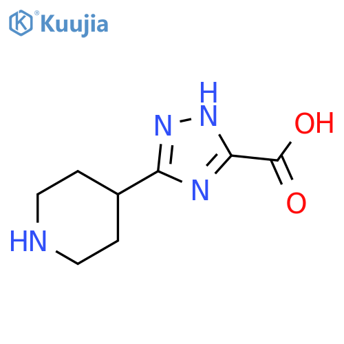 3-(piperidin-4-yl)-1H-1,2,4-triazole-5-carboxylic acid structure