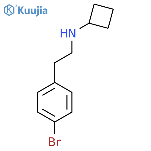 N-[2-(4-Bromophenyl)ethyl]cyclobutanamine structure