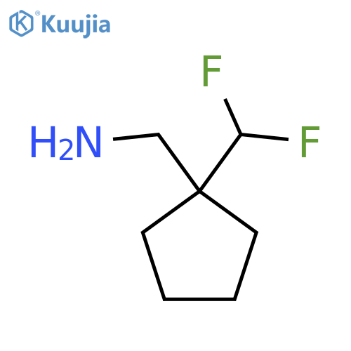 1-(difluoromethyl)cyclopentylmethanamine structure