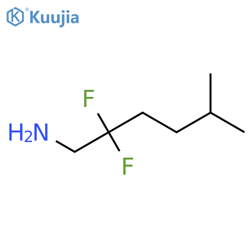 2,2-difluoro-5-methylhexan-1-amine structure