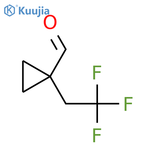 1-(2,2,2-Trifluoroethyl)cyclopropane-1-carbaldehyde structure