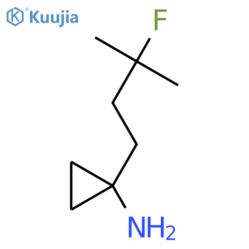1-(3-fluoro-3-methylbutyl)cyclopropan-1-amine structure