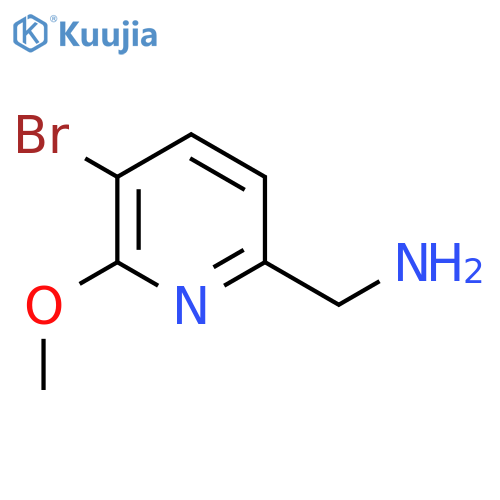 (5-Bromo-6-methoxypyridin-2-yl)methanamine structure