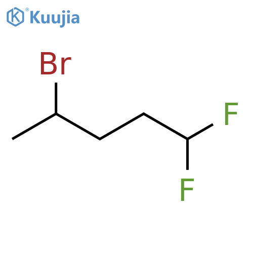 Pentane, 4-bromo-1,1-difluoro- structure