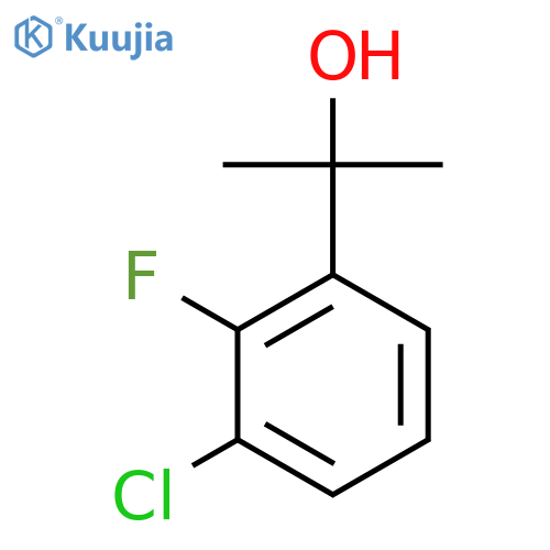 2-(3-chloro-2-fluorophenyl)propan-2-ol structure