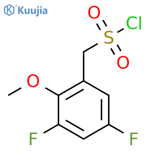 (3,5-difluoro-2-methoxyphenyl)methanesulfonyl chloride structure
