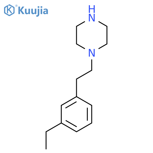 1-2-(3-ethylphenyl)ethylpiperazine structure