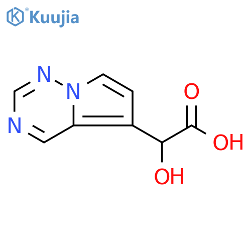 2-hydroxy-2-{pyrrolo[2,1-f][1,2,4]triazin-5-yl}acetic acid structure