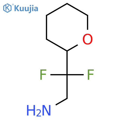 2,2-difluoro-2-(oxan-2-yl)ethan-1-amine structure