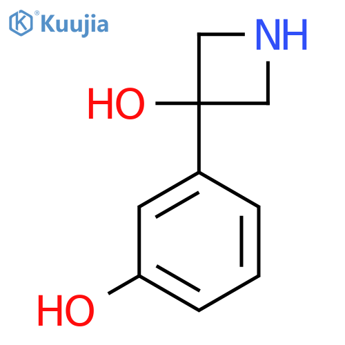 3-(3-hydroxyphenyl)azetidin-3-ol structure