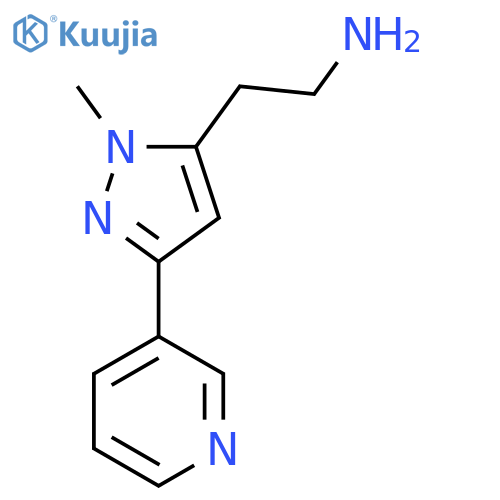 2-(1-methyl-3-(pyridin-3-yl)-1H-pyrazol-5-yl)ethan-1-amine structure