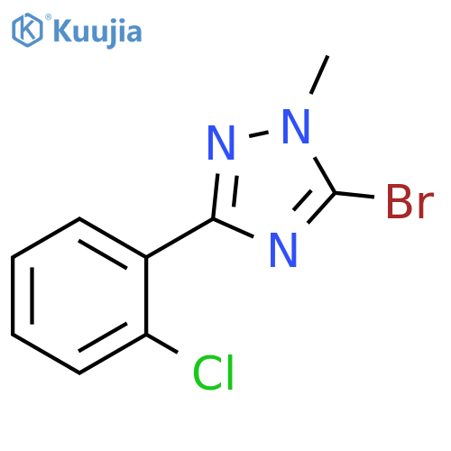 5-bromo-3-(2-chlorophenyl)-1-methyl-1H-1,2,4-triazole structure
