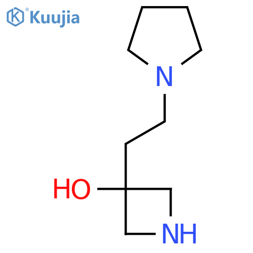 3-2-(pyrrolidin-1-yl)ethylazetidin-3-ol structure