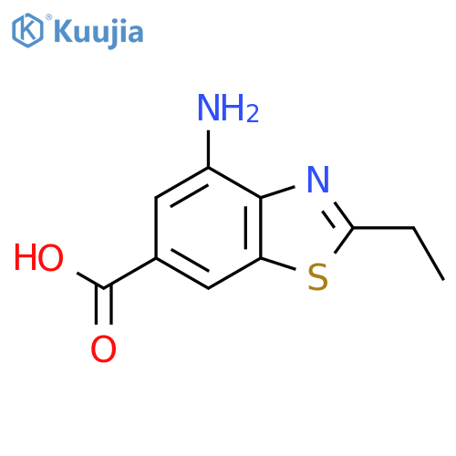 4-amino-2-ethyl-1,3-benzothiazole-6-carboxylic acid structure