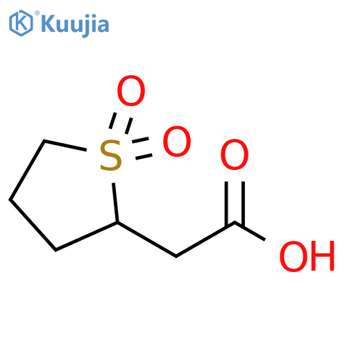 2-(1,1-dioxidotetrahydrothiophen-2-yl)acetic acid structure