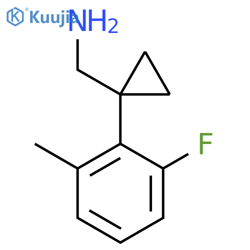 1-(2-fluoro-6-methylphenyl)cyclopropylmethanamine structure