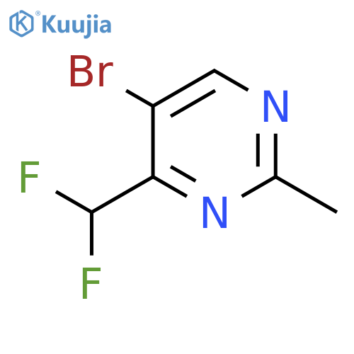 5-bromo-4-(difluoromethyl)-2-methyl-pyrimidine structure