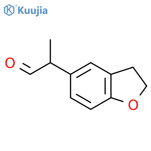 2-(2,3-dihydro-1-benzofuran-5-yl)propanal structure