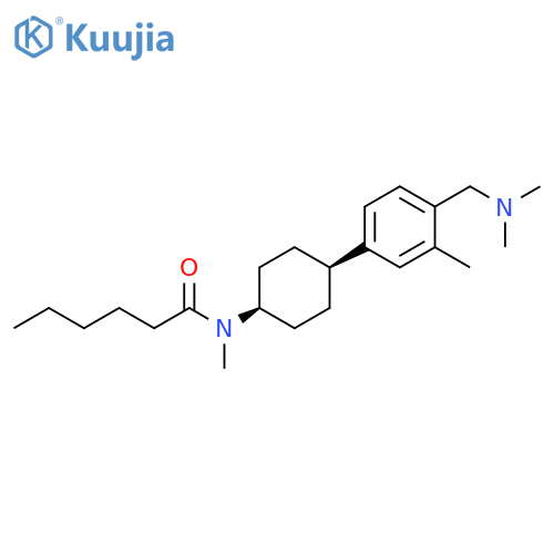 Hexanamide,N-[4-[4-[(dimethylamino)methyl]-3-methylphenyl]cyclohexyl]-N-methyl-,cis- structure