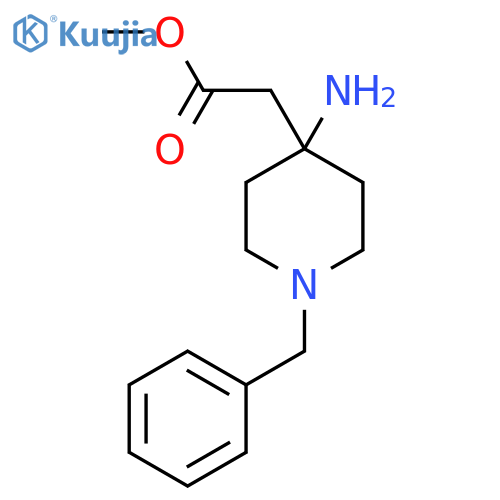 Methyl 2-(4-amino-1-benzylpiperidin-4-yl)acetate structure