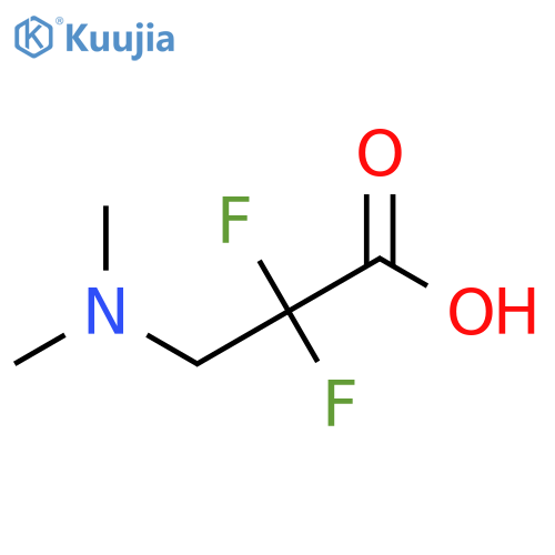 3-(Dimethylamino)-2,2-difluoropropanoic acid structure
