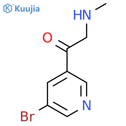 1-(5-Bromopyridin-3-yl)-2-(methylamino)ethan-1-one structure