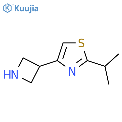 4-(azetidin-3-yl)-2-(propan-2-yl)-1,3-thiazole structure