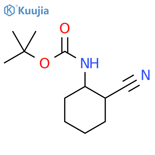 tert-butyl N-(2-cyanocyclohexyl)carbamate structure