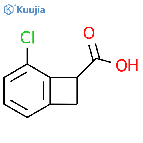 5-chlorobicyclo4.2.0octa-1,3,5-triene-7-carboxylic acid structure