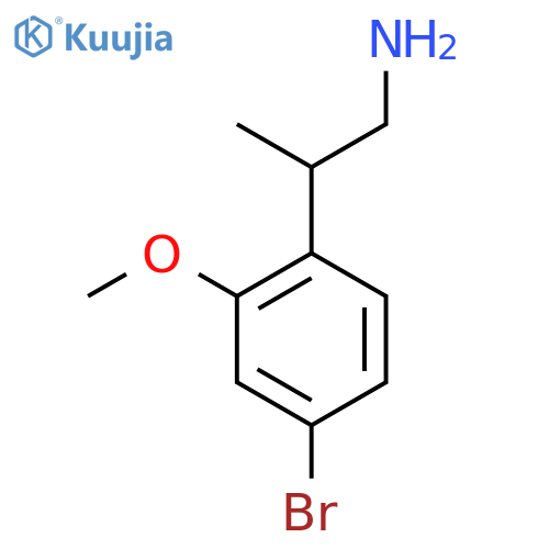 2-(4-bromo-2-methoxyphenyl)propan-1-amine structure