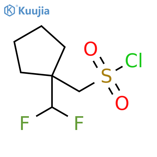 1-(difluoromethyl)cyclopentylmethanesulfonyl chloride structure