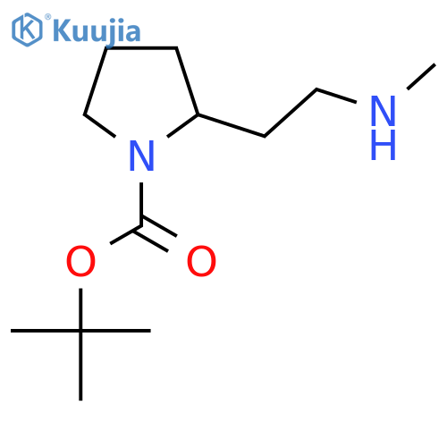 tert-butyl 2-2-(methylamino)ethylpyrrolidine-1-carboxylate structure