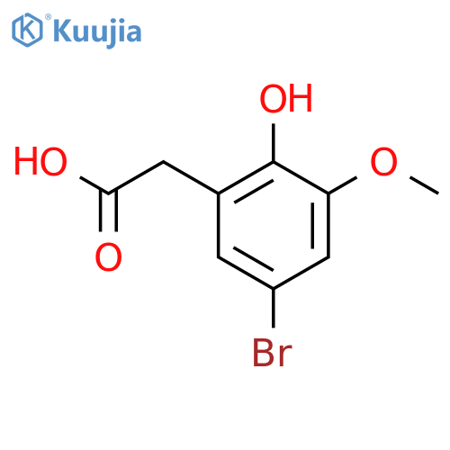 2-(5-bromo-2-hydroxy-3-methoxyphenyl)acetic acid structure