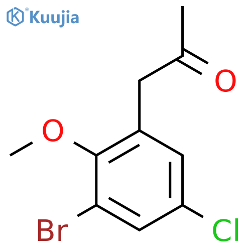 1-(3-bromo-5-chloro-2-methoxyphenyl)propan-2-one structure