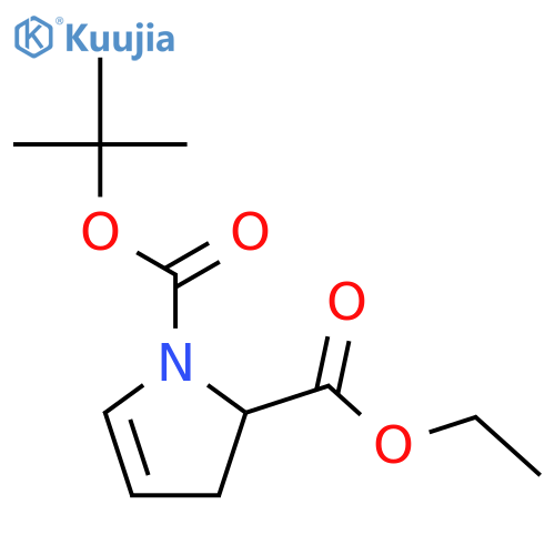 1-tert-butyl 2-ethyl (2S)-2,3-dihydro-1H-pyrrole-1,2-dicarboxylate structure