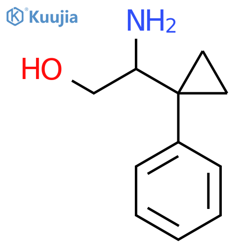 2-amino-2-(1-phenylcyclopropyl)ethan-1-ol structure