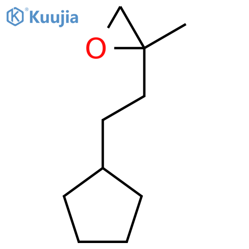 2-(2-cyclopentylethyl)-2-methyloxirane structure