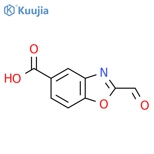 2-Formylbenzo[d]oxazole-5-carboxylic acid structure