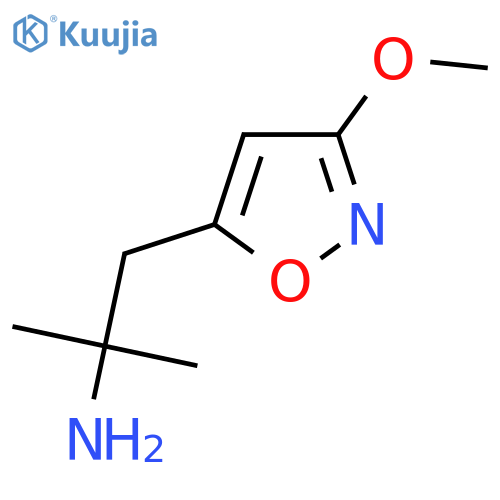 1-(3-methoxy-1,2-oxazol-5-yl)-2-methylpropan-2-amine structure