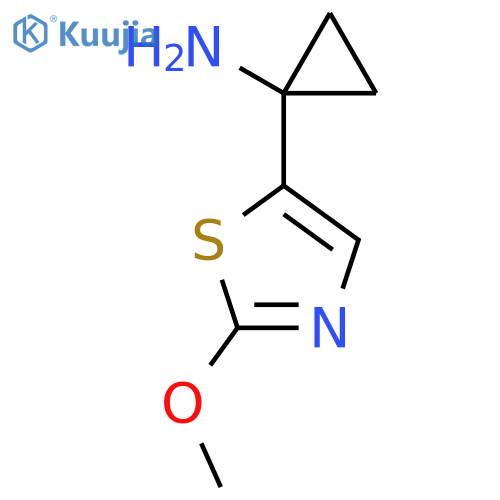 1-(2-methoxy-1,3-thiazol-5-yl)cyclopropan-1-amine structure