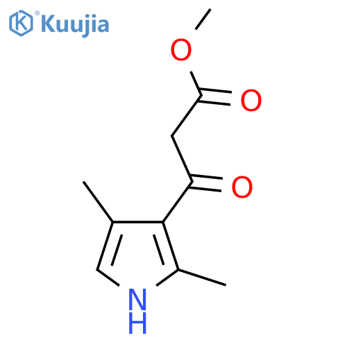 methyl 3-(2,4-dimethyl-1H-pyrrol-3-yl)-3-oxopropanoate structure