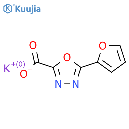 Potassium 5-(furan-2-yl)-1,3,4-oxadiazole-2-carboxylate structure