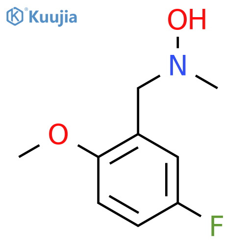 N-(5-fluoro-2-methoxyphenyl)methyl-N-methylhydroxylamine structure