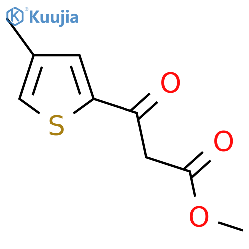 methyl 3-(4-methylthiophen-2-yl)-3-oxopropanoate structure