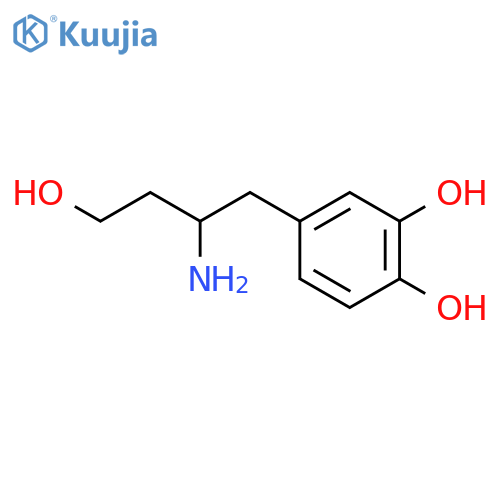 4-(2-amino-4-hydroxybutyl)benzene-1,2-diol structure