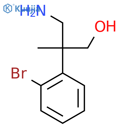 3-amino-2-(2-bromophenyl)-2-methylpropan-1-ol structure
