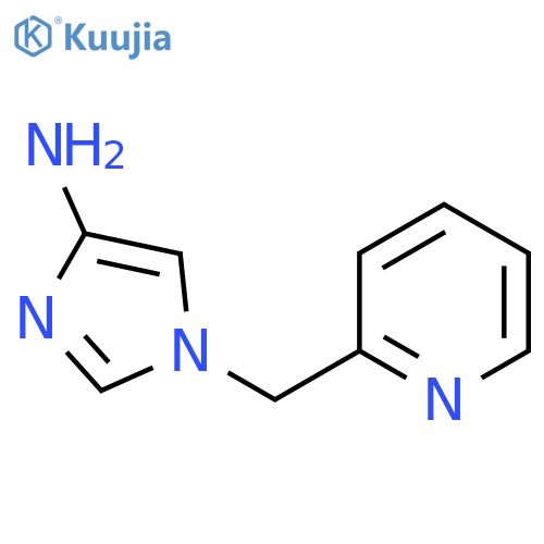 1-(pyridin-2-yl)methyl-1H-imidazol-4-amine structure