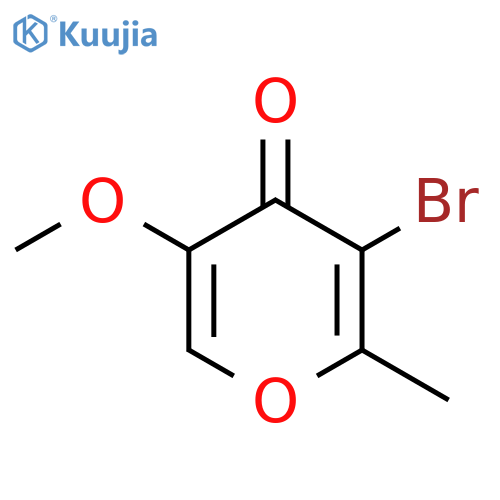 4H-Pyran-4-one, 3-bromo-5-methoxy-2-methyl- structure