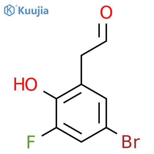 2-(5-bromo-3-fluoro-2-hydroxyphenyl)acetaldehyde structure